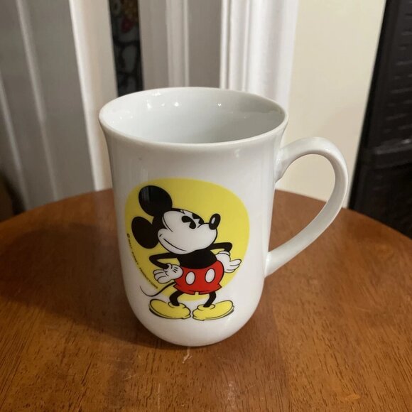 Vintage Walt Disney Productions Porcelain Mickey Mouse Mug, Made in Japan - Picture 1 of 5